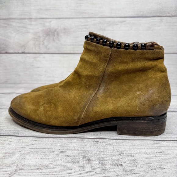 AS 98 Suede Leather Ankle Boots with Studded Detail Women's 39EU 8.5US - Picture 2 of 8